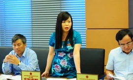 ĐBQH Vũ Thị Lưu Mai (TP Hà Nội). Ảnh Như Ý