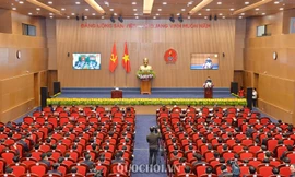 Chủ tịch Quốc hội Nguyễn Thị Kim Ngân phát biểu tại Hội nghị nghị triển khai công tác năm 2019 của ngành Kiểm sát nhân dân. Ảnh QH