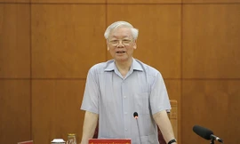 Tổng Bí thư, Chủ tịch nước Nguyễn Phú Trọng phát biểu tại cuộc họp