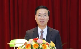 Trưởng Ban Tuyên giáo Trung ương Võ Văn Thưởng phát biểu tại hội nghị