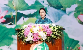 Chủ tịch Quốc hội Nguyễn Thị Kim Ngân phát biểu khai mạc. Ảnh: Như Ý