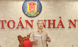 Thường trực Ban Bí thư Trần Quốc Vượng tại buổi làm việc với KTNN
