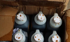 Thu hàng tấn nguyên liệu trà sữa bẩn