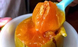 Hồng da tre ăn như thạch hút khách Hà thành dịp Tết trung thu