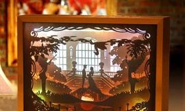 Dịch vụ phun xịt khử khuẩn tại nhà hút khách; độc đáo đèn giấy nghệ thuật 3D