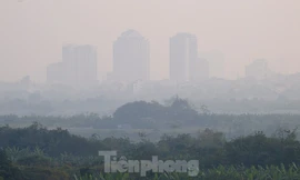 Sương mù bao phủ, miền Bắc ô nhiễm cả ngày trước khi rét đậm