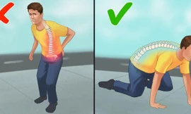 Nếu gặp các vấn đề với lưng, bạn có thể thử... đi bằng 4 chân