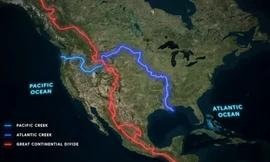 Duy nhất con sông nhỏ này trên thế giới chảy vào hai đại dương