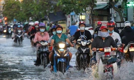 Nam bộ triều cường đạt đỉnh hôm nay và ngày mai, kết hợp mưa dông có thể gây ngập nặng