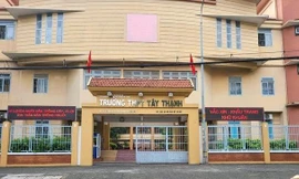 Trường THPT Tây Thạnh, nơi xảy ra sự việc (ảnh: VD)