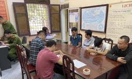 Các đối tượng bị bắt giữ trong ổ nhóm.