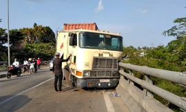 Hiện trường vụ tai nạn.