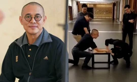 Không còn là ông lão 80, Lý Liên Kiệt đầy 'năng lượng' chơi vật tay