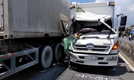 Hiện trường vụ tai nạn.