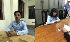 Đối tượng Phạm Ngọc Châu (phải) và Đào Xuân Giáp