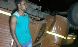 Hiện trường vụ tai nạn.