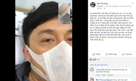 Vợ Yến Phương viết status "xót" chồng nhập viện vì làm việc quá sức.