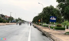 Đoạn đường xảy ra tai nạn. Ảnh: Nhật Tân.