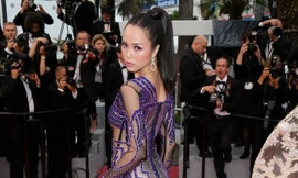 Vũ Ngọc Anh diện váy xuyên thấu cực sexy lên thảm đỏ Cannes