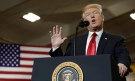 Tổng thống Donald Trump từng tuyên bố sẽ sớm rút quân khỏi Syria. Ảnh: Reuters