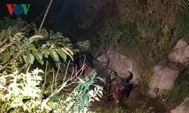 Hiện trường vụ tai nạn. Ảnh: VOV