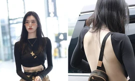 Siêu mẫu nội y gốc Hoa sexy hết nấc với lưng trần mềm mại
