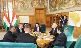 Tổng Bí thư Nguyễn Phú Trọng hội đàm riêng với Thủ tướng Hungary Viktor Orban.