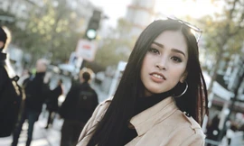 Những hình ảnh đầu tiên của Hoa hậu Tiểu Vy trên đất Pháp