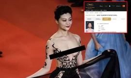 Mỹ nhân ‘hở ngực’ Trung Quốc dính phốt giả giấy mời đến Cannes
