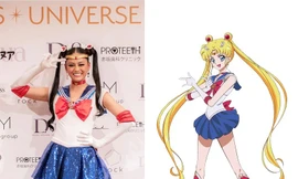 Hoa hậu Nhật Bản cosplay Thuỷ thủ Mặt trăng tại Miss Universe
