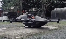 Nhà phát minh Philippines thử nghiệm xe bay lai drone