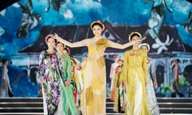 Nét duyên dáng của thí sinh HHVN 2018 trong tà áo dài thướt tha