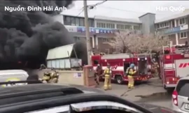 Hiện trường vụ hoả hoạn.