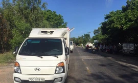 Hiện trường vụ tai nạn.