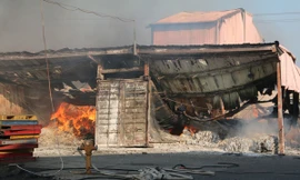 Hiện trường vụ cháy.