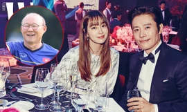 Nữ diễn viên Lee Min Jung gửi lời chúc HLV Park Hang Seo trước trận chung kết lượt về AFF Cup 2018 giữa tuyển Việt Nam và Malaysia.