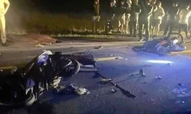 Xe máy đấu đầu ở Quảng Nam, 2 người tử vong tại chỗ, 1 người bị thương nặng