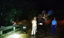 Sạt lở nghiêm trọng đường Hồ Chí Minh qua Quảng Nam