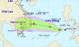 Dự báo đường di chuyển của áp thấp có khả năng mạnh lên thành áp thấp nhiệt đới, bão thời gian tới
