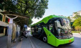 Người dân Thủ đô lần đầu tiên được trải nghiệm hình thức thẻ, vé điện tử trên các tuyến xe buýt điện. Chỉ với vài thao tác đơn giản, hành khách có thể đăng ký thẻ, mua vé tháng trực tuyến trên website: vedientu.vinbus.vn hoặc thông qua mục VinBus trên ứng dụng VinID, thanh toán nhanh chóng, tiện lợi bằng thẻ Napas hoặc ví VinID