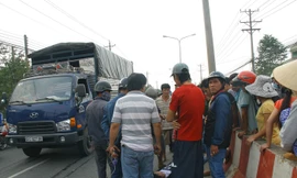 Hiện trường vụ tai nạn.