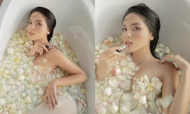 Hoa hậu Kỳ Duyên ngày càng táo bạo, chụp ảnh bán nude khoe ngực trần hững hờ