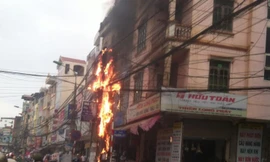 Hiện trường vụ cháy. Ảnh Otofun.