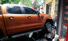 Hiện trường vụ tai nạn. Ảnh: Quốc Huy.