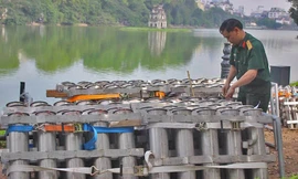 Cận cảnh trận địa pháo hoa trước giờ khai hỏa