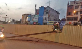 Hiện trường vụ việc. Ảnh: Nguyễn Thành Công.