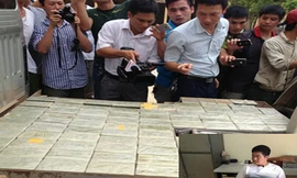 Tàng Keangnam và tang vật vụ án.