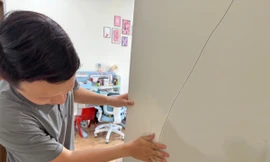 Yêu cầu kiểm tra vụ hàng trăm căn hộ nứt tường nghi do rung chấn động đất