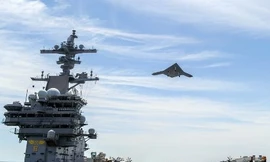 Máy bay không người lái lần đầu cất cánh từ tàu sân bay