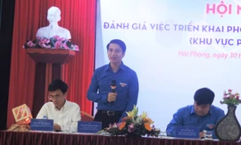  Anh Nguyễn Ngọc Lương, Bí thư T.Ư Đoàn, Chủ tịch Hội đồng Đội T.Ư dự và chủ trì hội nghị.